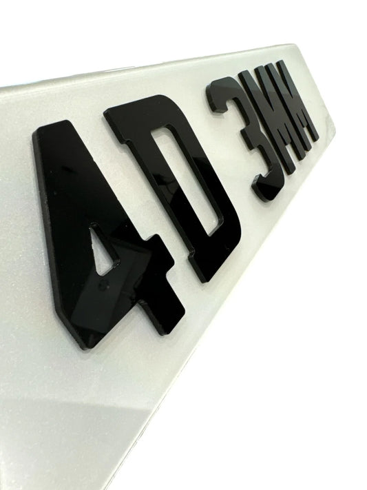 4D Number Plates