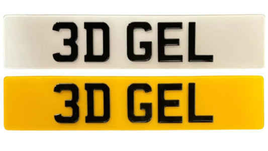 3D Gel Number Plates